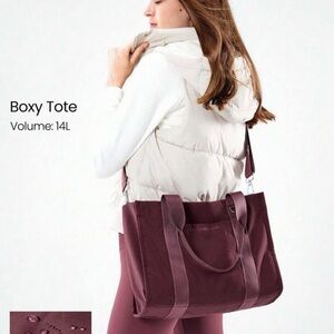Athletica Burgundy Tote